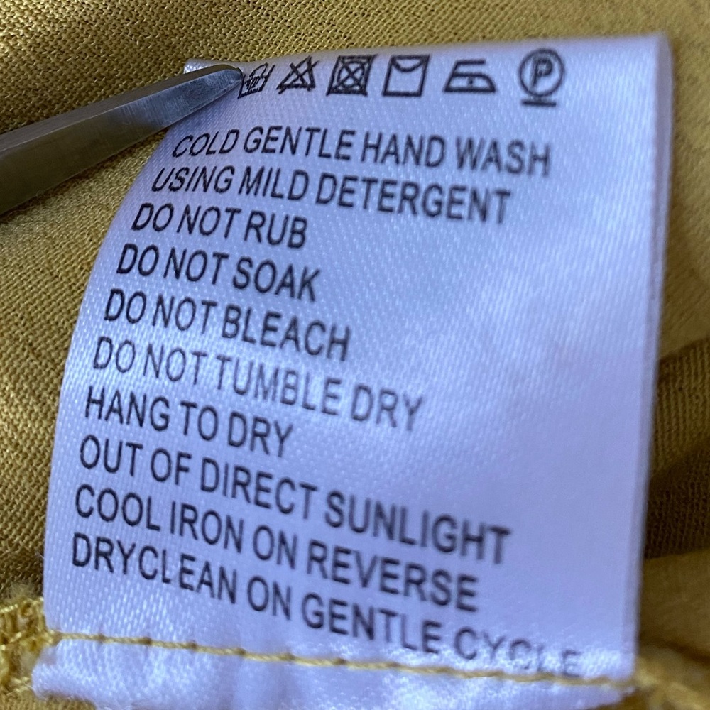 TIGERLILY MIDI SKIRT S8 sunflower yellow, front split. - Picture 7 of 7
